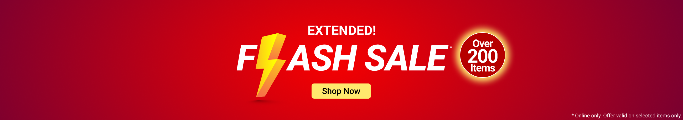 Flash Sale - shop now