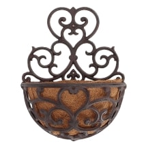 Victorian Half-Round Wall Planter with Liner