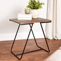 Honey Can Do Square Side Table
