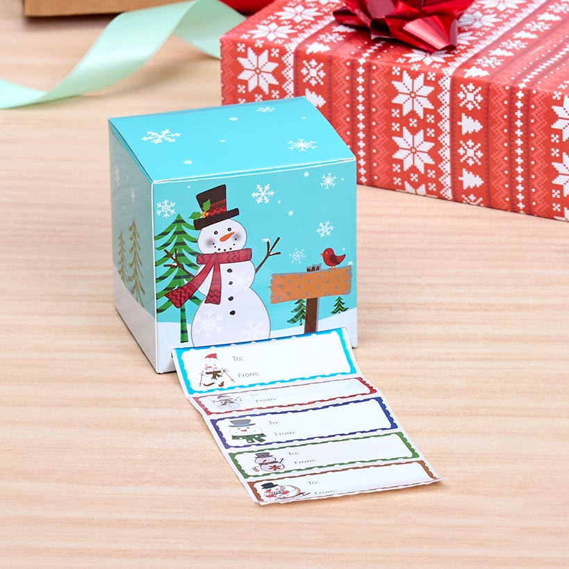Boxed Holiday Gift Tags 1,000 Pc.#select-tag_snowman