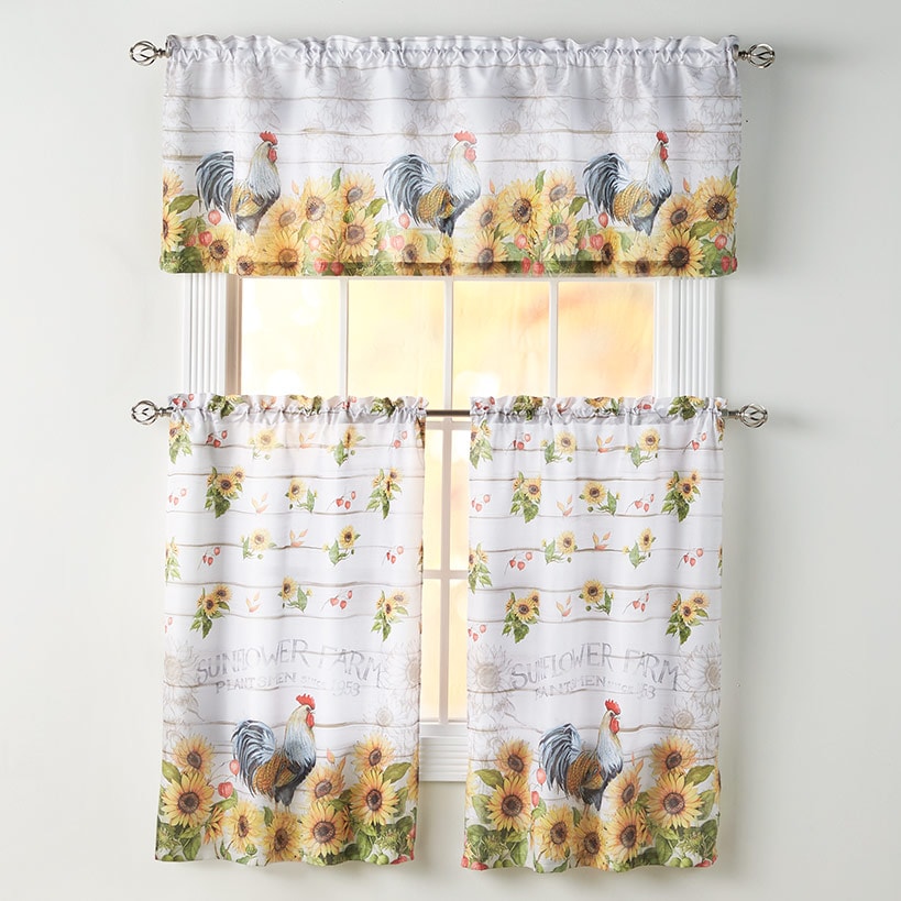 Sunflower Farm Tier Pair or Valance