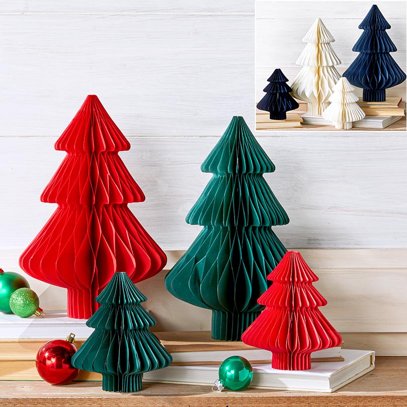 Winter or Holiday Themed Paper Trees