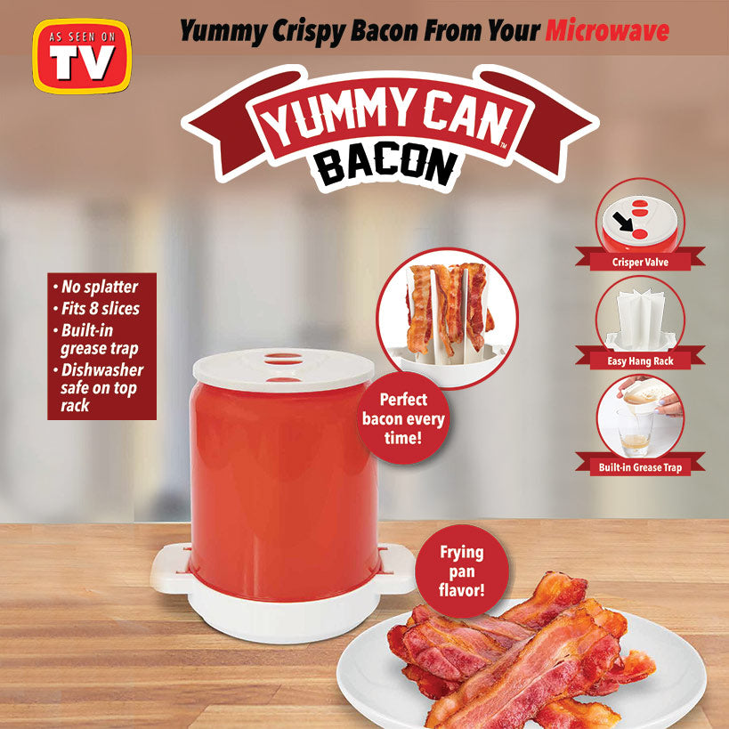 Yummy Can™ Bacon - Perfect Crispy Bacon From Your Microwave