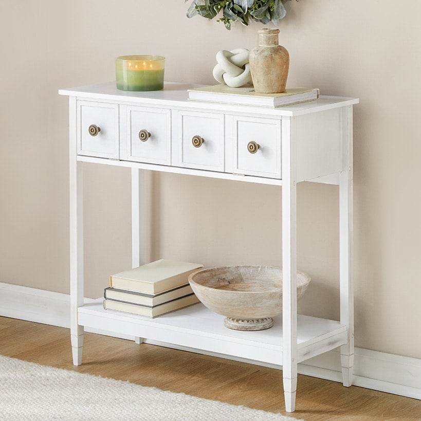 Console Table with Drop-Down Drawer