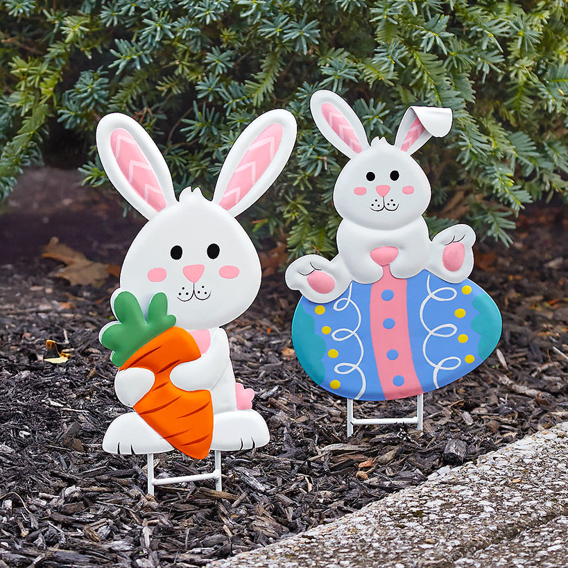 Easter Bunny Garden Stake - Festive Spring Décor