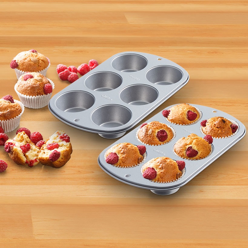 Wilton 6-Cup Nonstick Muffin and Cupcake Baking Pan Set of