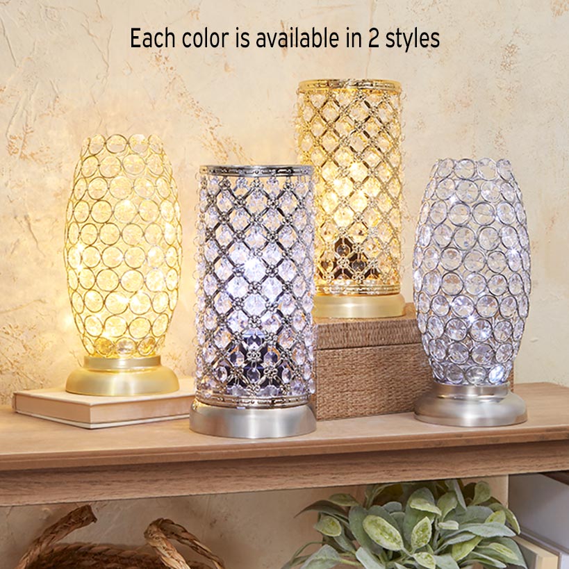 Radiant Silver or Gold Accent Lights - Oval or Cylinder