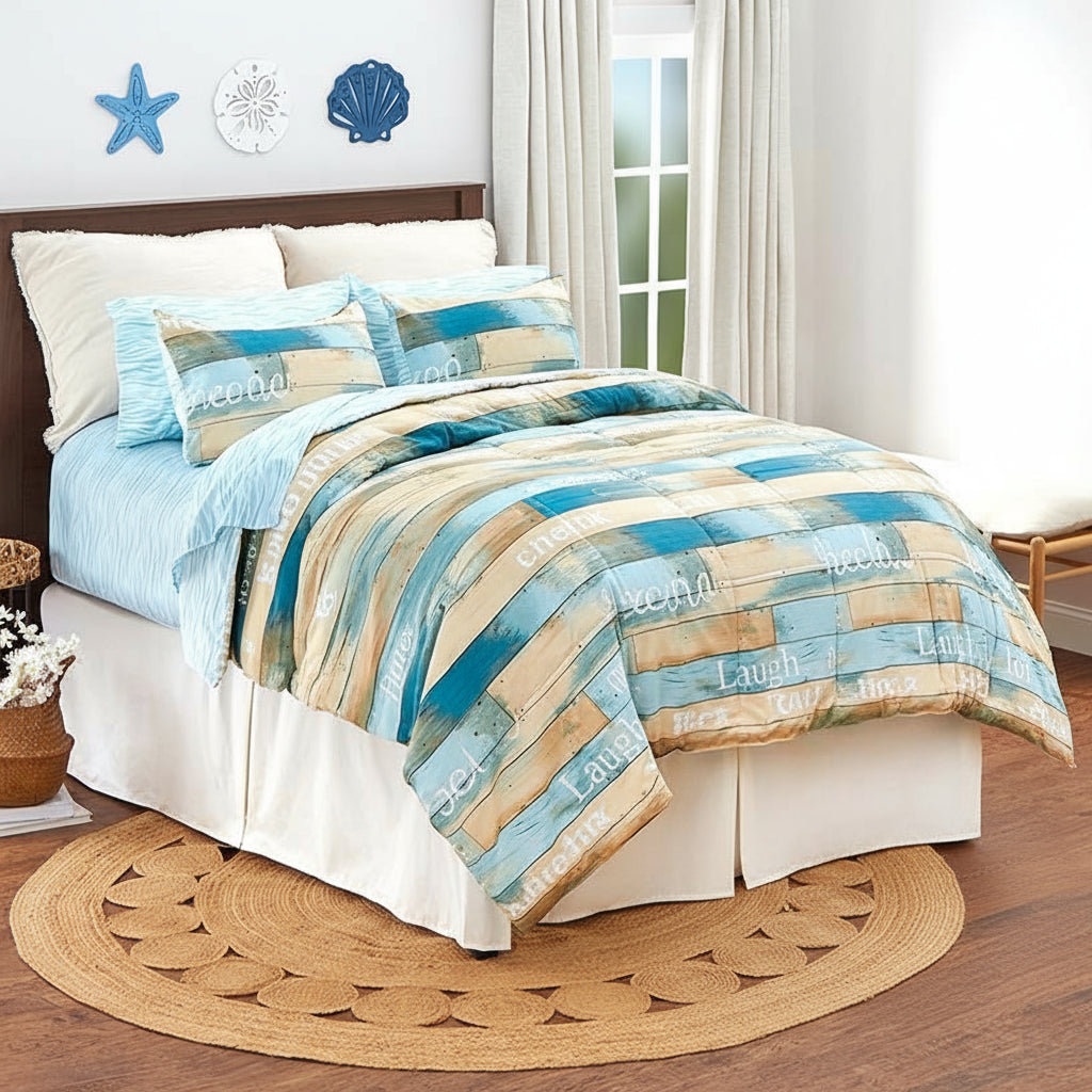 Vacation Rules Queen or King Complete Comforter Set