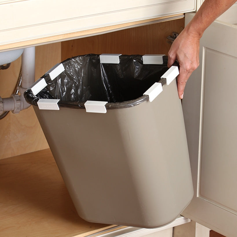 Trash Can Clips - Keeps Garbage Bags in Place