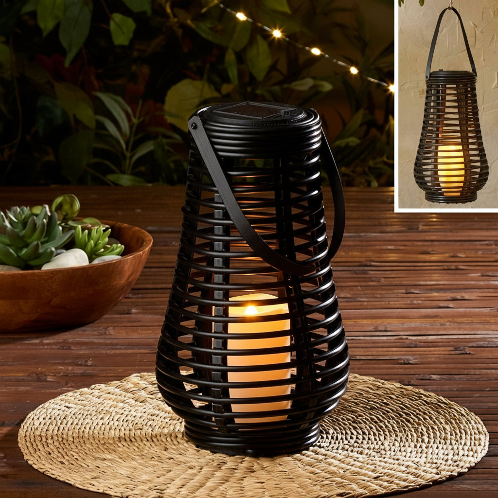 Solar Flickering Lantern - Hang Or Stand