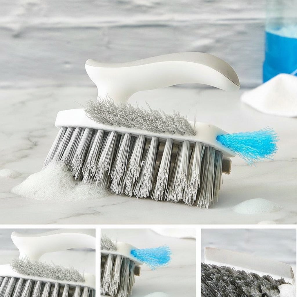 4-In-1 Cleaning Brush and Corner Scrubber - Perfect For Tile And Grout