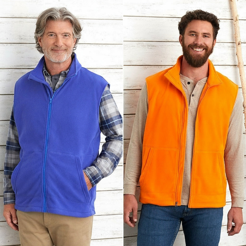 Men's Fleece Zip-Up Vest