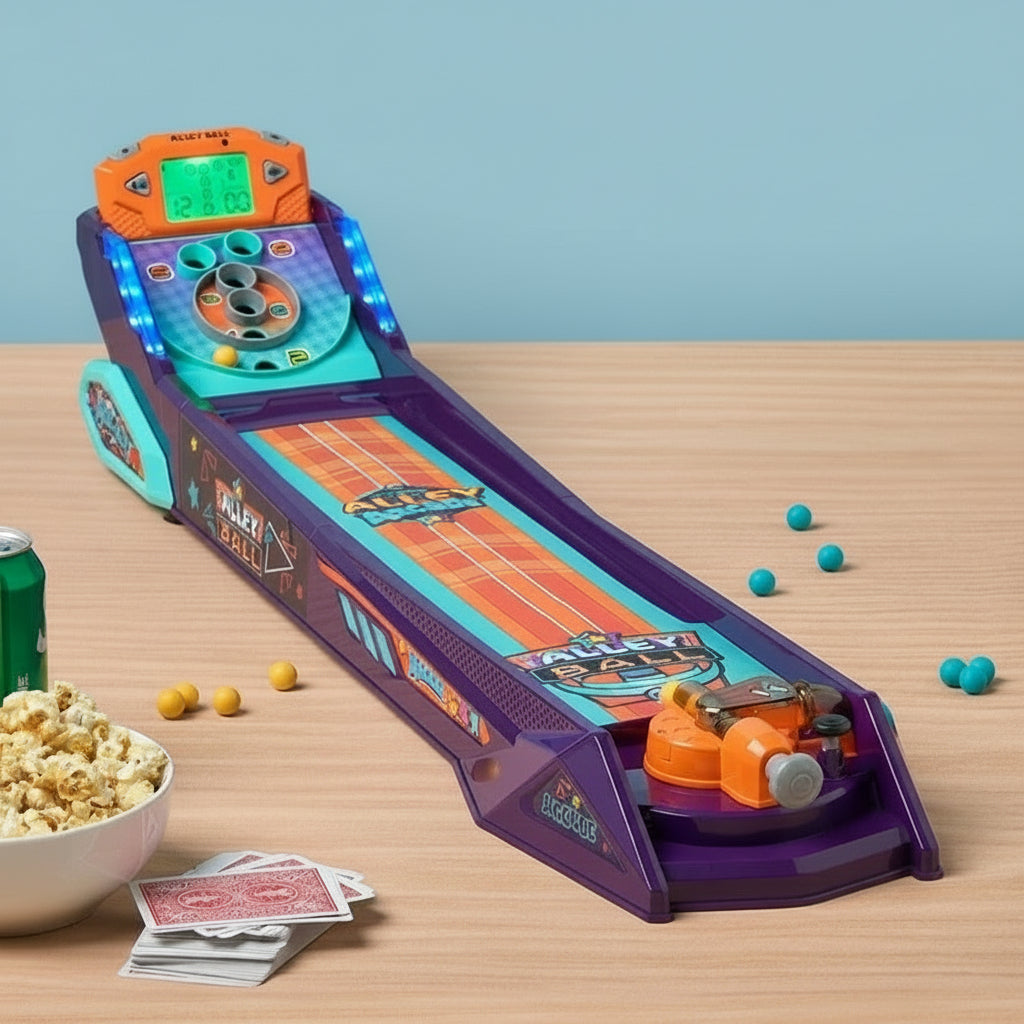 Electronic Alley Arcade Game - Fun Rolling Action with Lights and Sound
