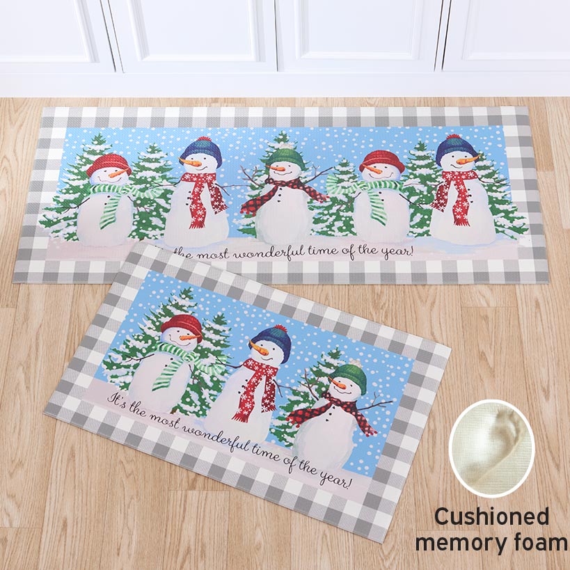 Let It Snow Kitchen Accent or Runner Rug