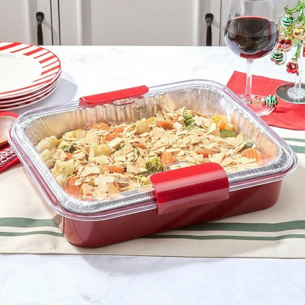 Travel Casserole Carrier With 1 Disposable Foil Dish