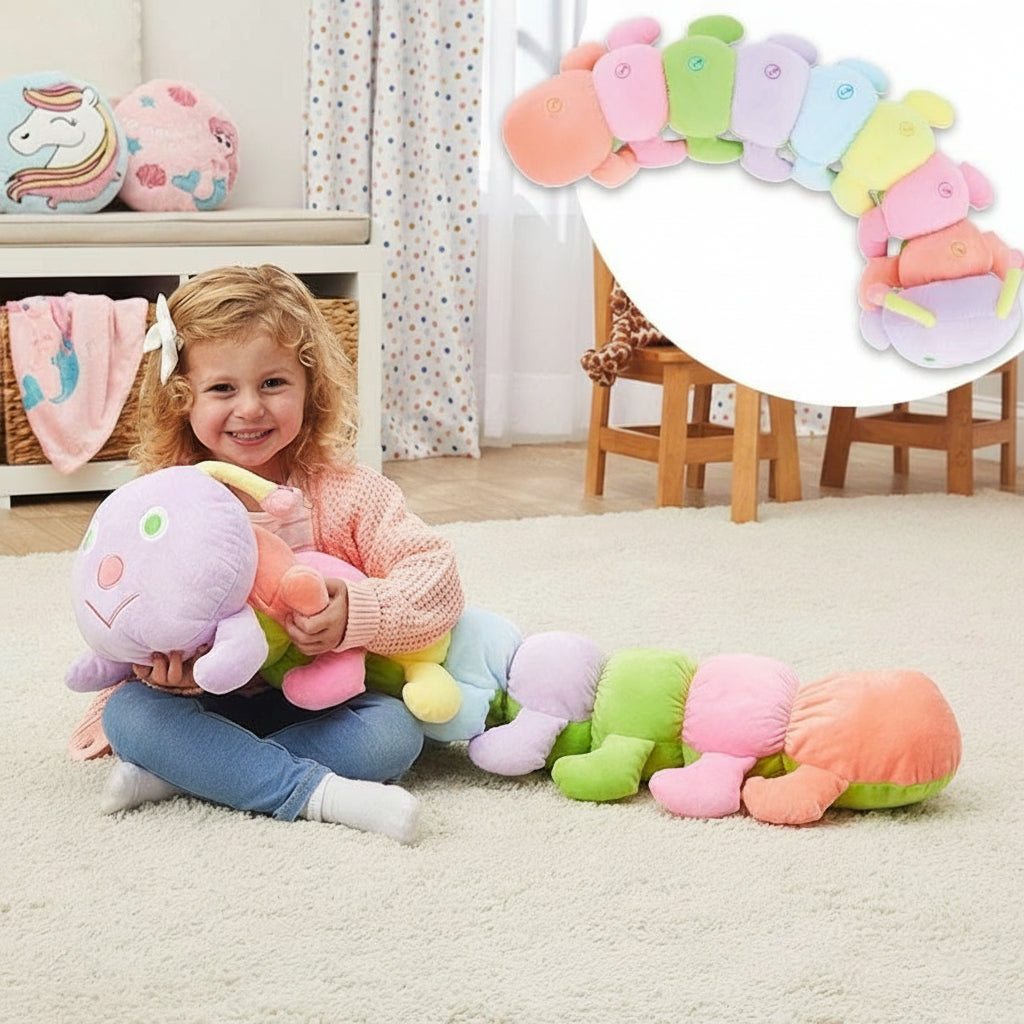Musical Plush Caterpillar - Vibrant Toy with Songs and Piano Notes for Kids