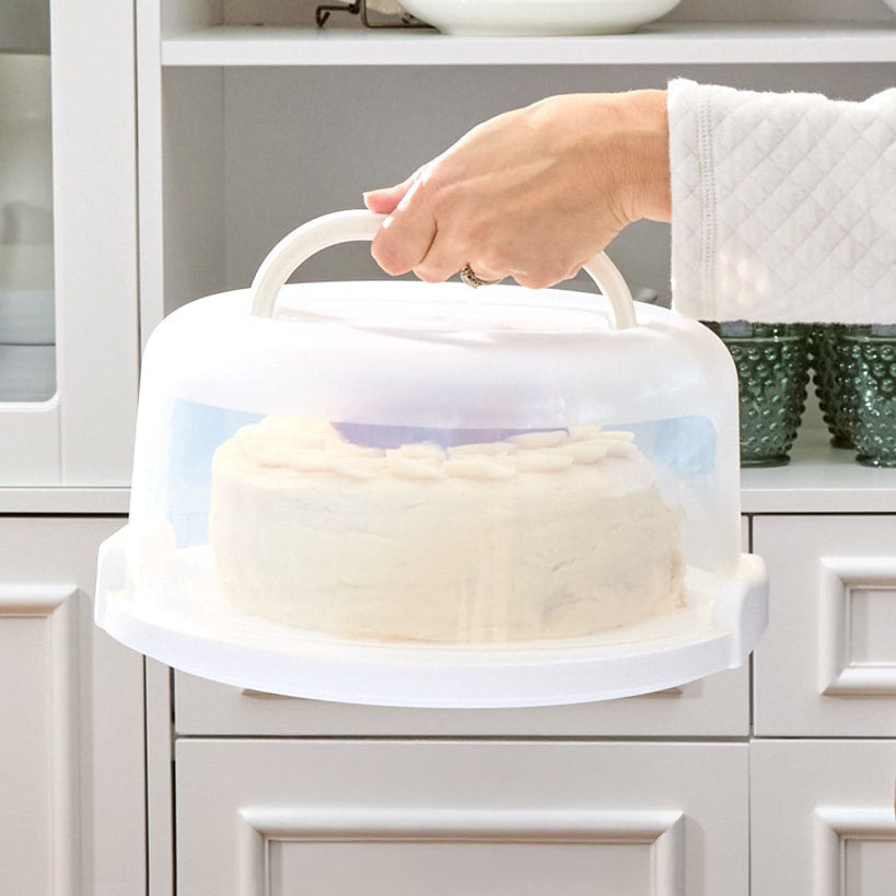 Round Cake or Cupcake Carrier with Travel Lid The Lakeside