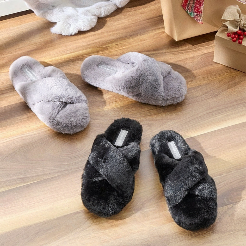 Women's Tempur-Pedic® Sloann Faux Fur Slippers The Lakeside