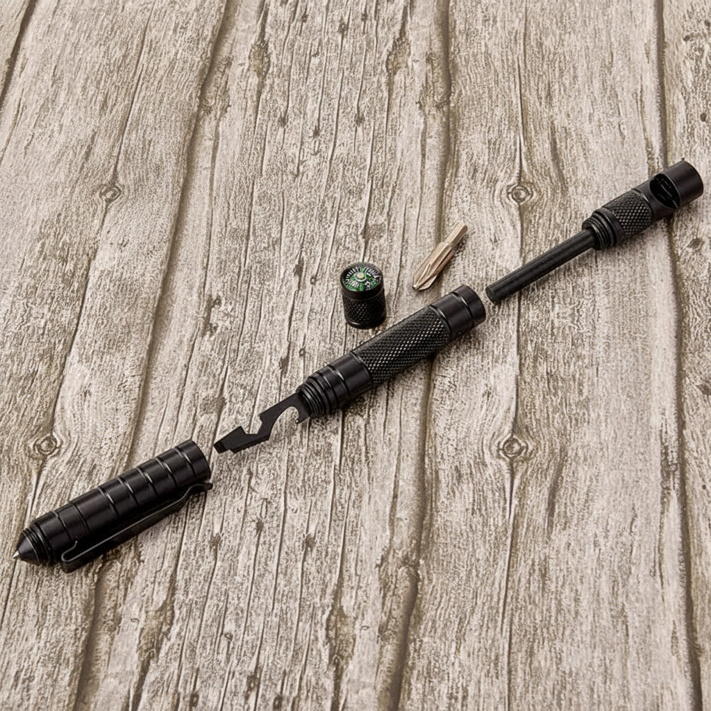 Tactical Multi-Tool Pen - Lightweight with Glass Breaker and Screwdriver