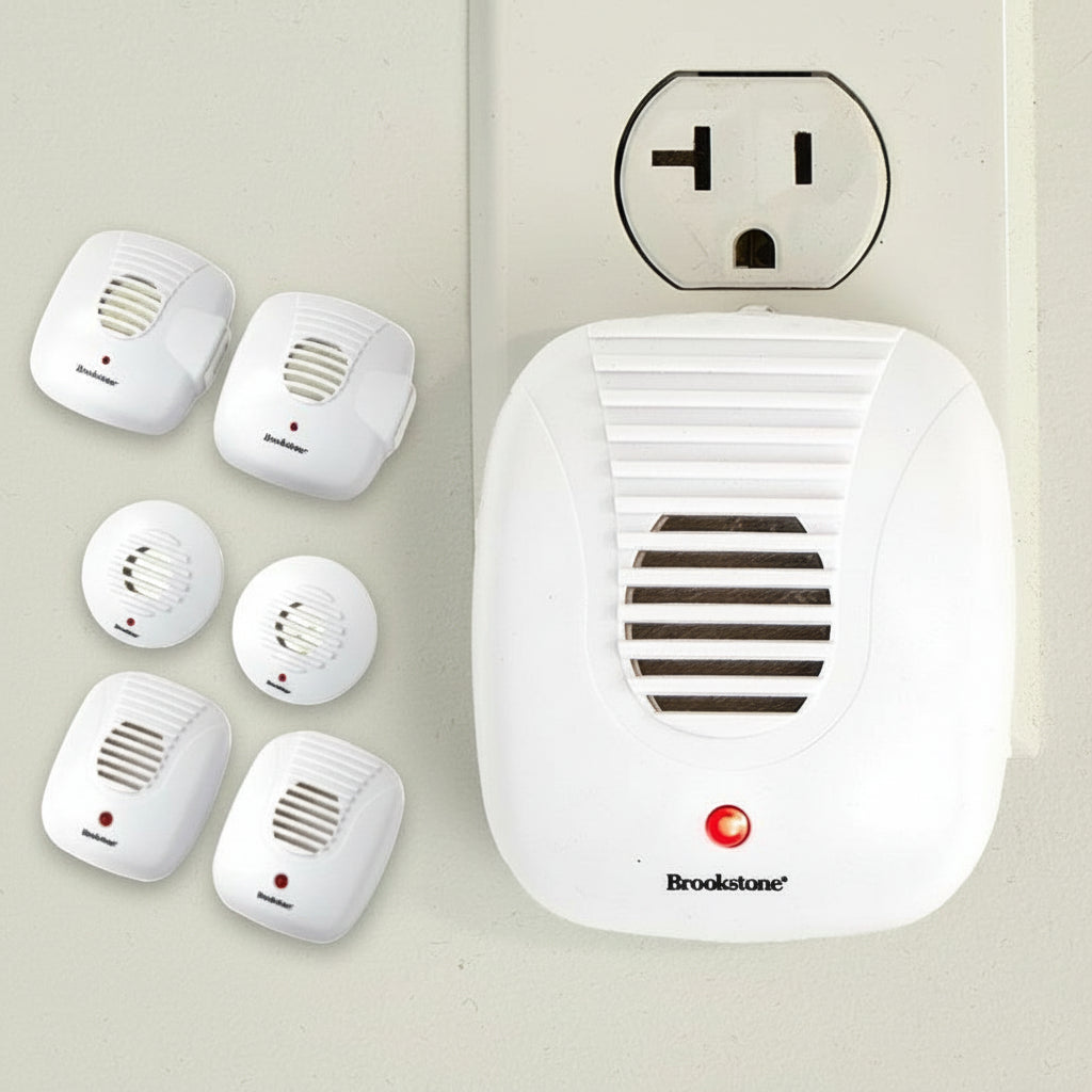 Brookstone® Ultrasonic Pest Repellers - Multi-Room, Plug-In, Set of 6