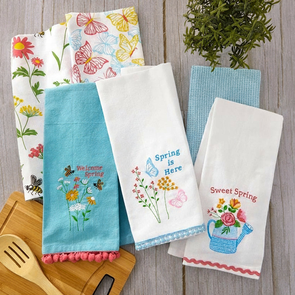 Kitchen Towels Spring Garden Set of 2