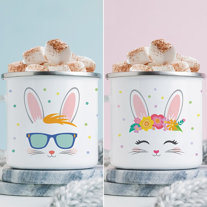 Personalized Easter Bunny Camp Mug