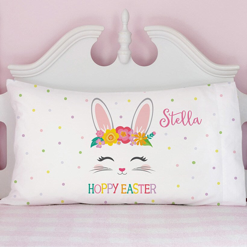 Personalized Easter Bunny Pillowcase