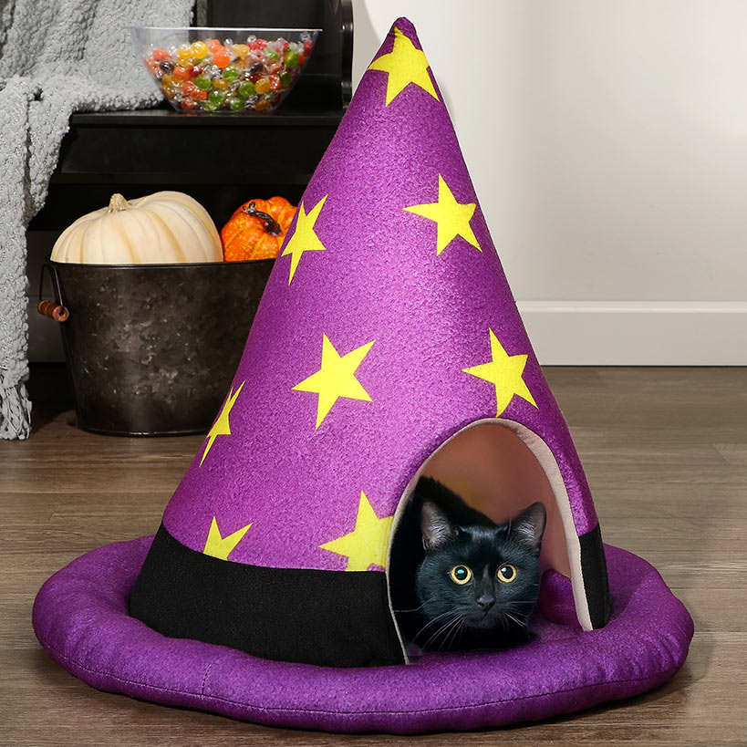 thumbnail image 2 of Halloween Cat Bed – Soft Cozy Pet House For Cats & Small Dogs 2 of 12