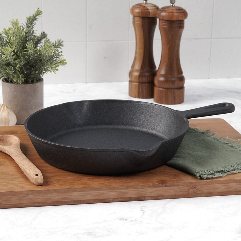 8" Cast Iron Pre Season Frying Pan