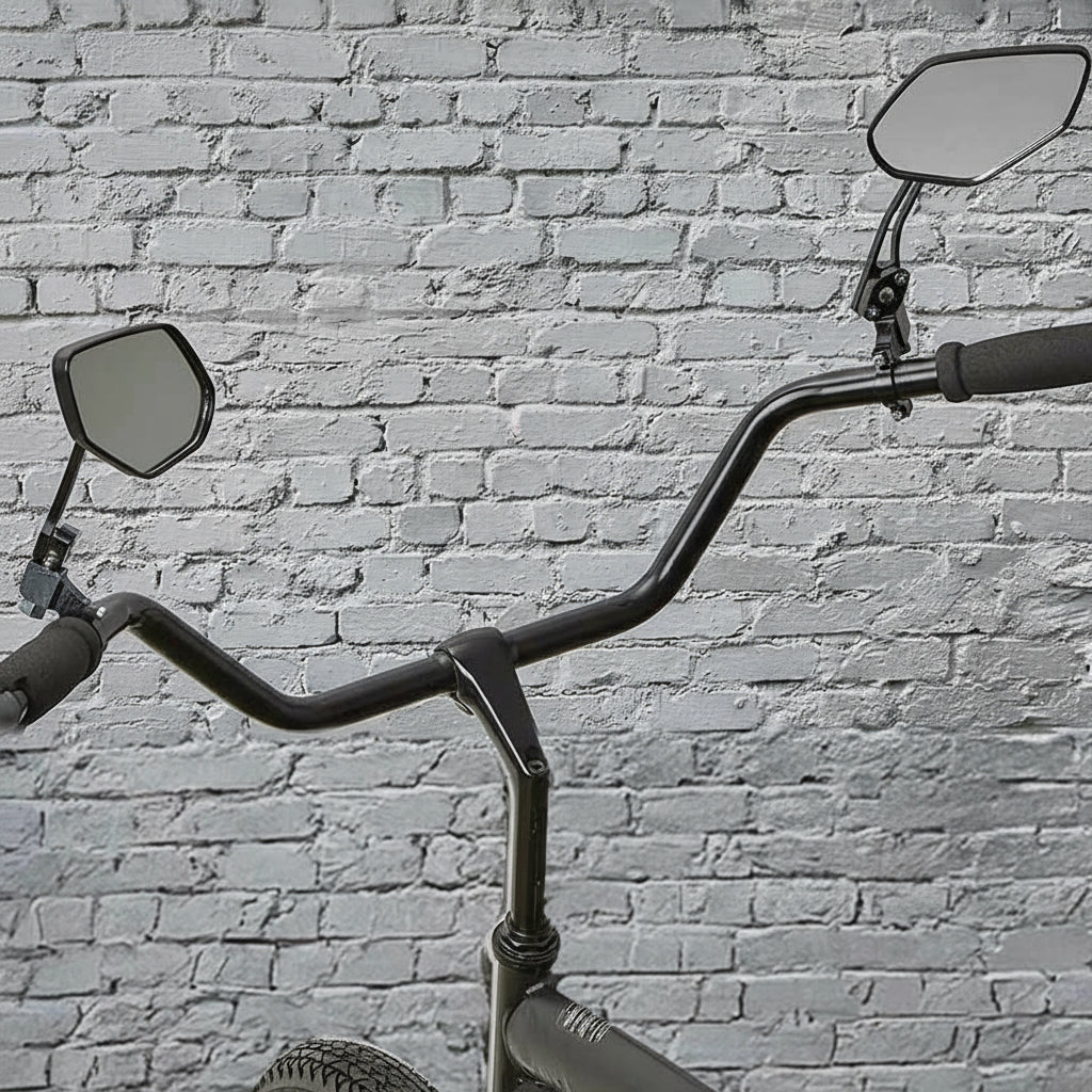 Adjustable Bicycle Rearview Mirror Set Clear Wide View Easy Installation