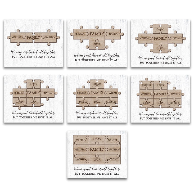 Personalized Family Puzzle Wall Signs