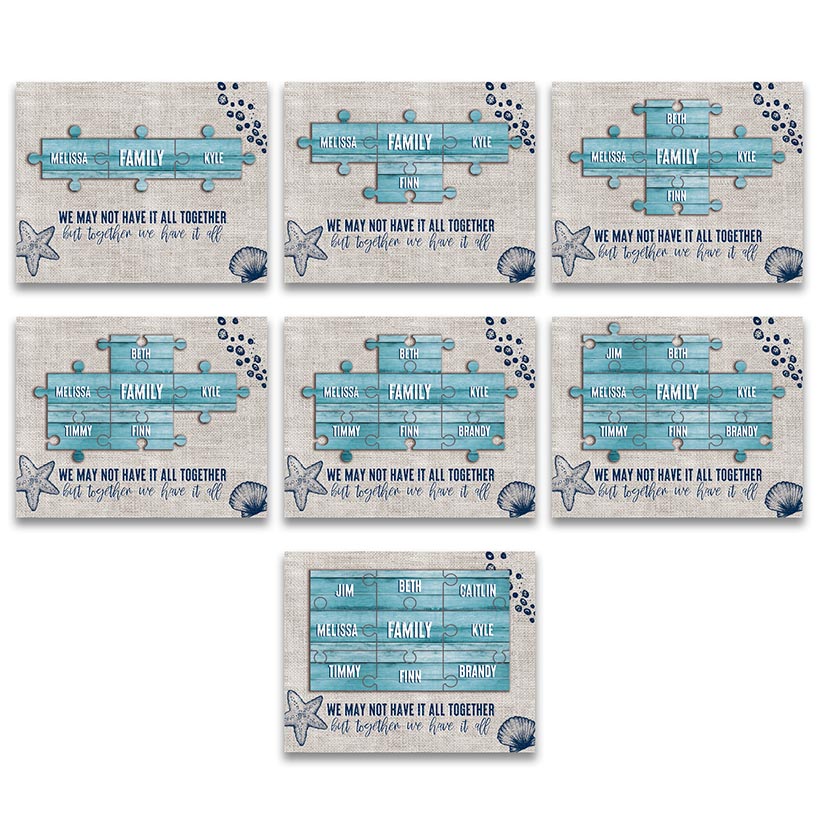 Personalized Family Puzzle Wall Signs