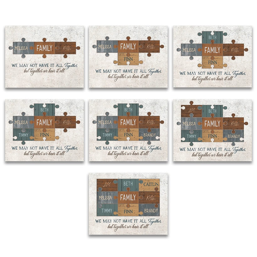 Personalized Family Puzzle Wall Signs