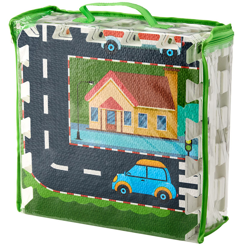 City Road Puzzle Play Mat - Ultimate Imaginative Playground for Kids 12 Pc.