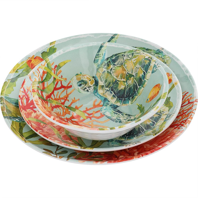 Sea Turtle Tabletop Collection#select-item_12-pc.-melamine-dinnerware-set