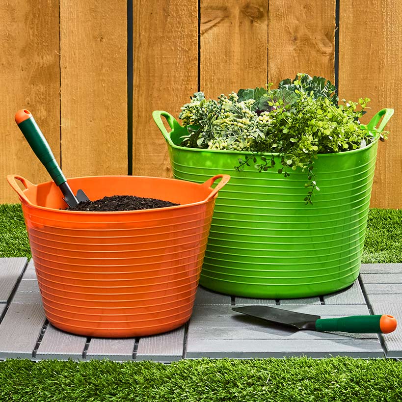 Multi Purpose Flexible Garden Tub With Handles 12L