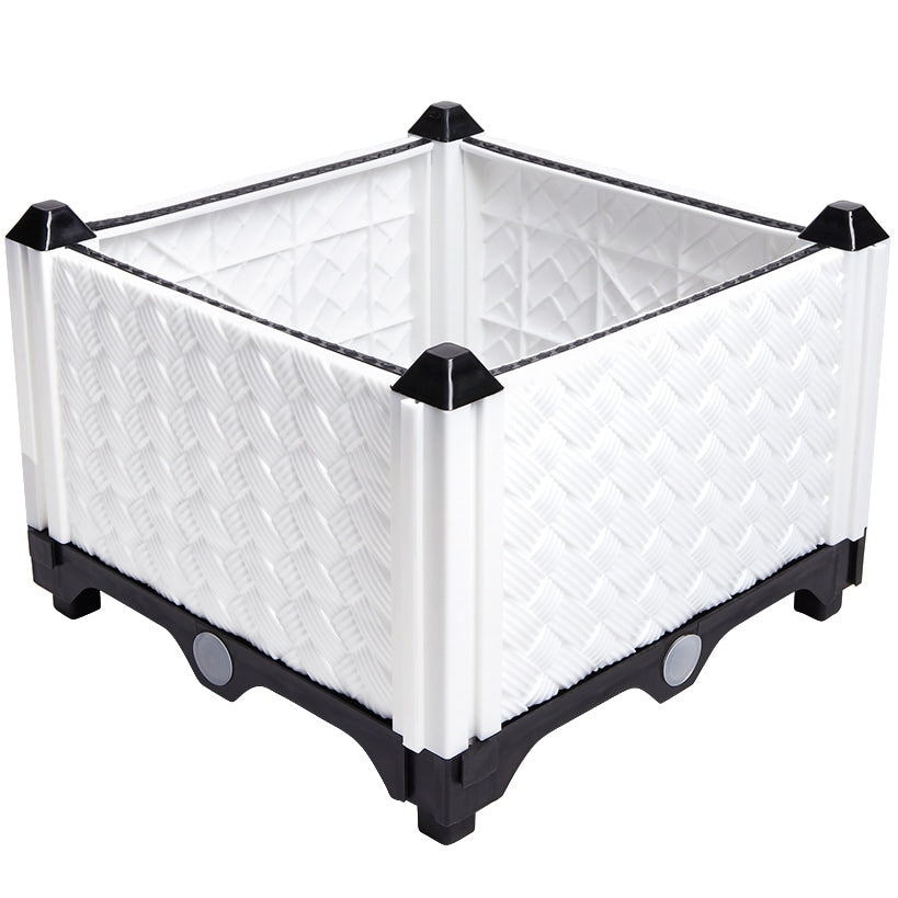 Planter Garden Plastic 12 Inch Raised Self Watering Black Or White