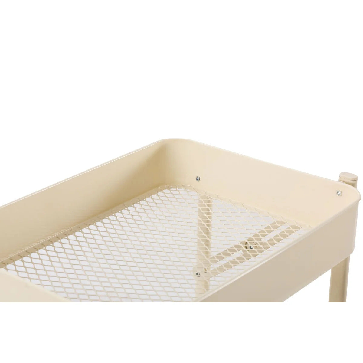 3-Tier Rolling Metal Storage Organizer Mobile Utility Cart