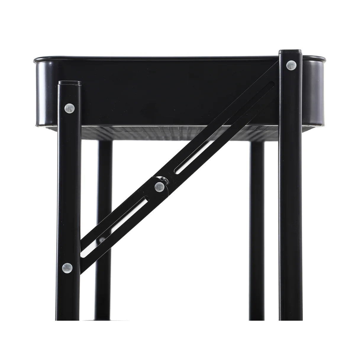 3-Tier Rolling Metal Storage Organizer Mobile Utility Cart