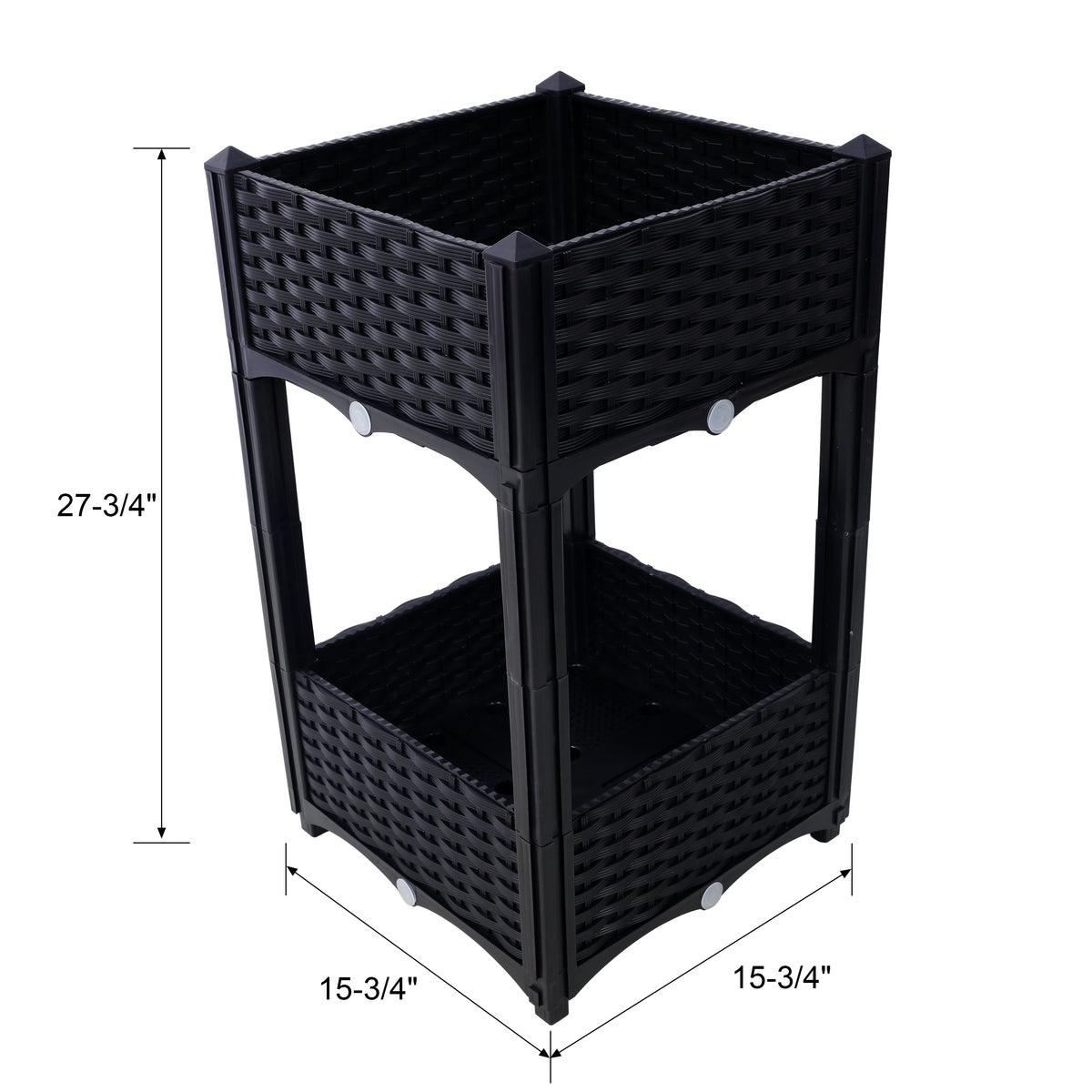 Planter Raised Beds - Elevated Planter Garden Box with Drainage Plug Raised Garden Beds for Vegetable/Flower/Herb Outdoor Standing Planter Beds Gardening Kit,Black,15.7"x15.7"x27.7"
Downloads: 0
P - image 11