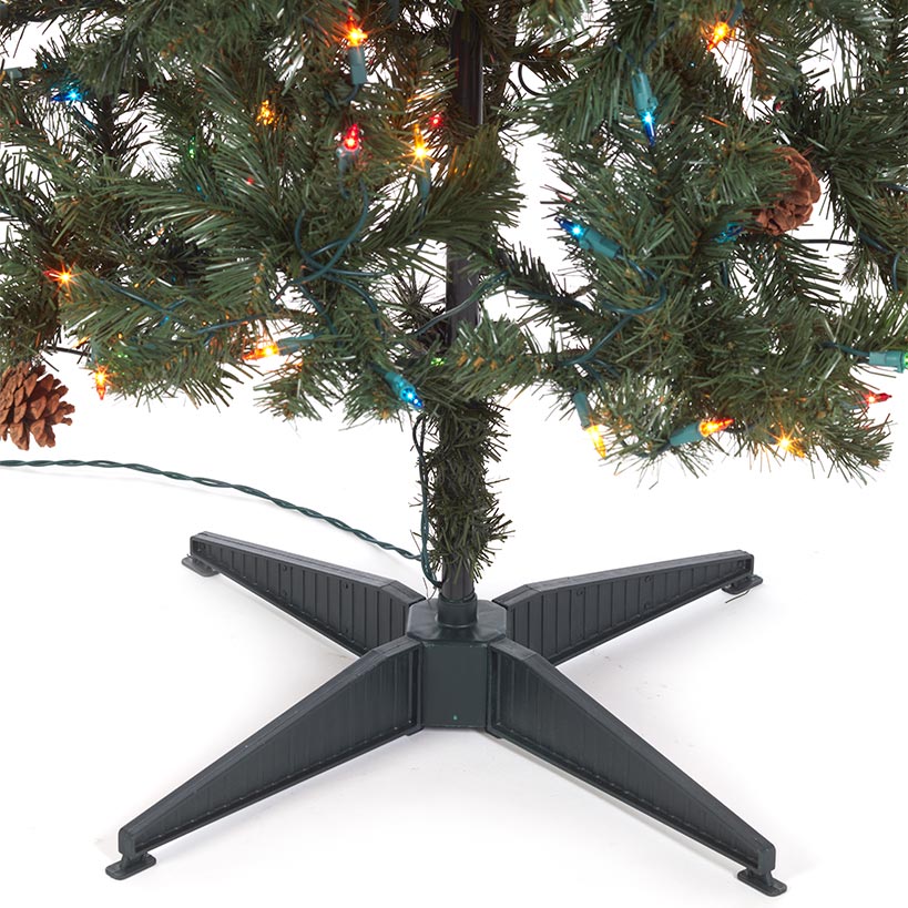 Prelit Slim Christmas Tree - 7 Ft