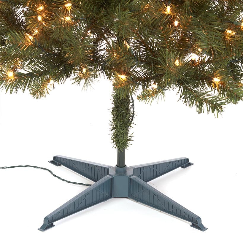 Prelit Slim Christmas Tree - 7 Ft