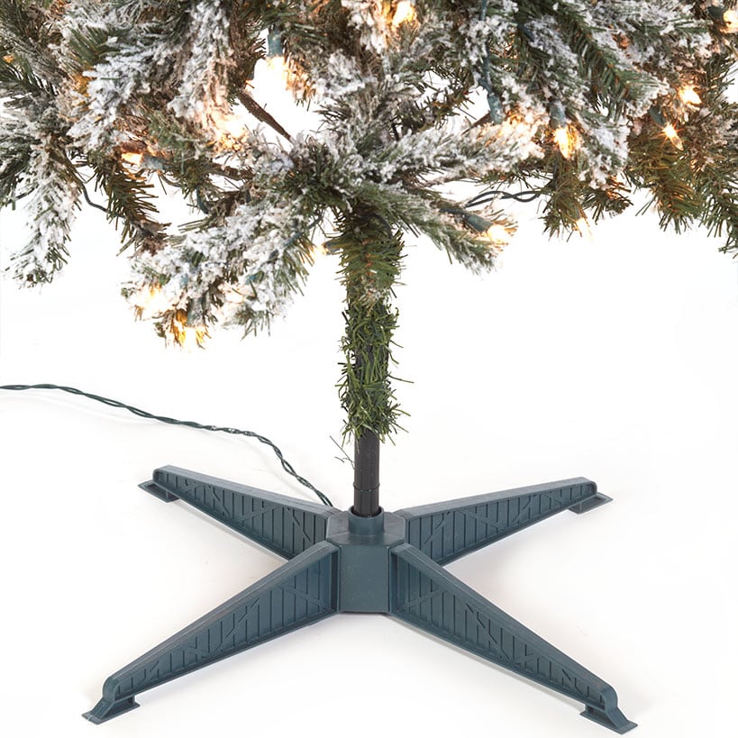 Prelit Slim Christmas Tree - 7 Ft