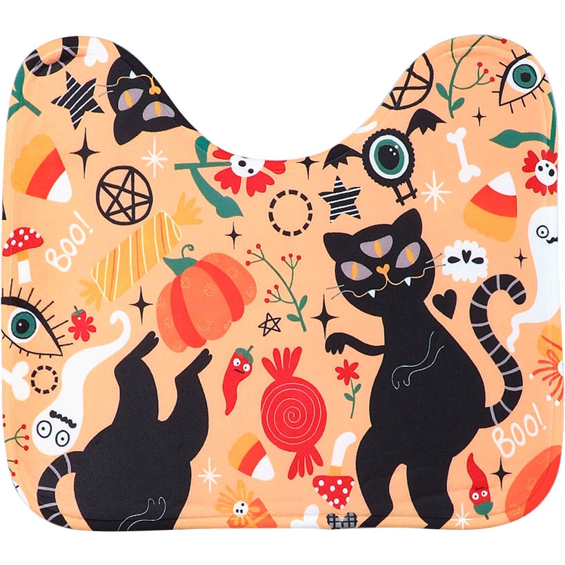 Dancing Cats Halloween Bath Set 16-Pc. Memory Foam