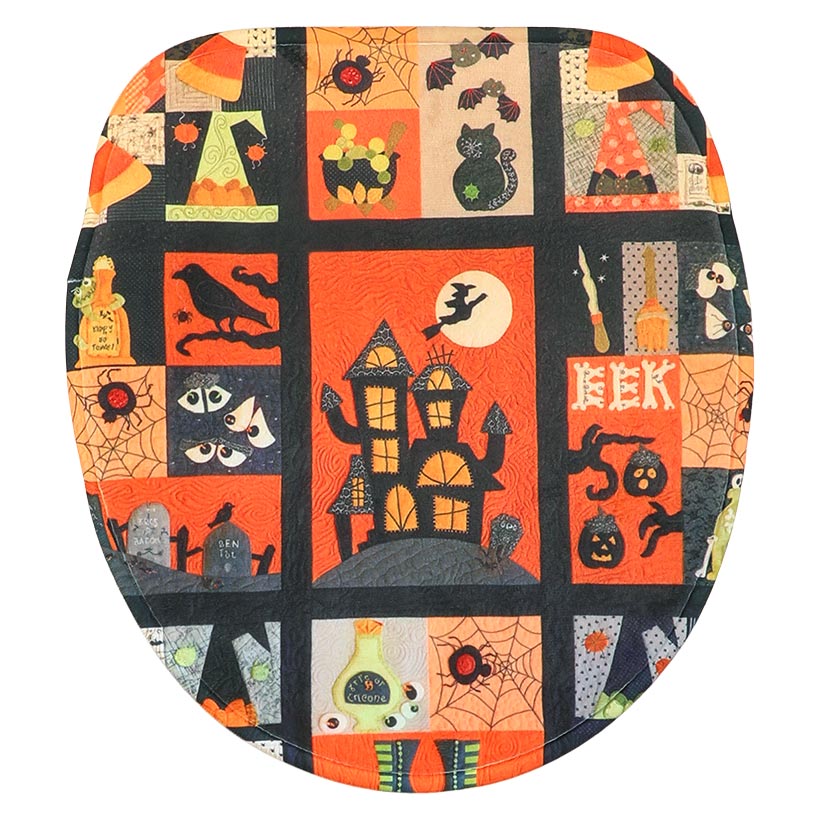 Halloween Patchwork Bath Decor 16-Pc. Set