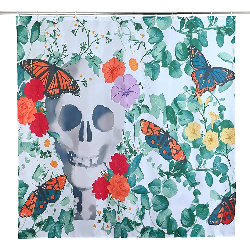 Skull, Flowers & Butterflies Halloween Bath Set 16 Pc.