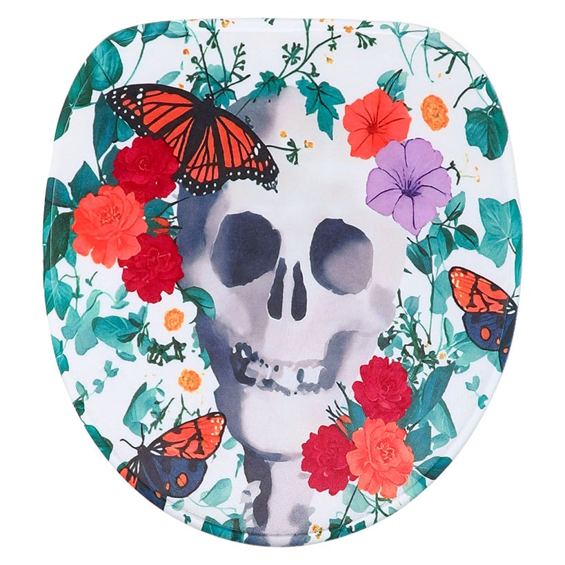 Skull, Flowers & Butterflies Halloween Bath Set 16 Pc.