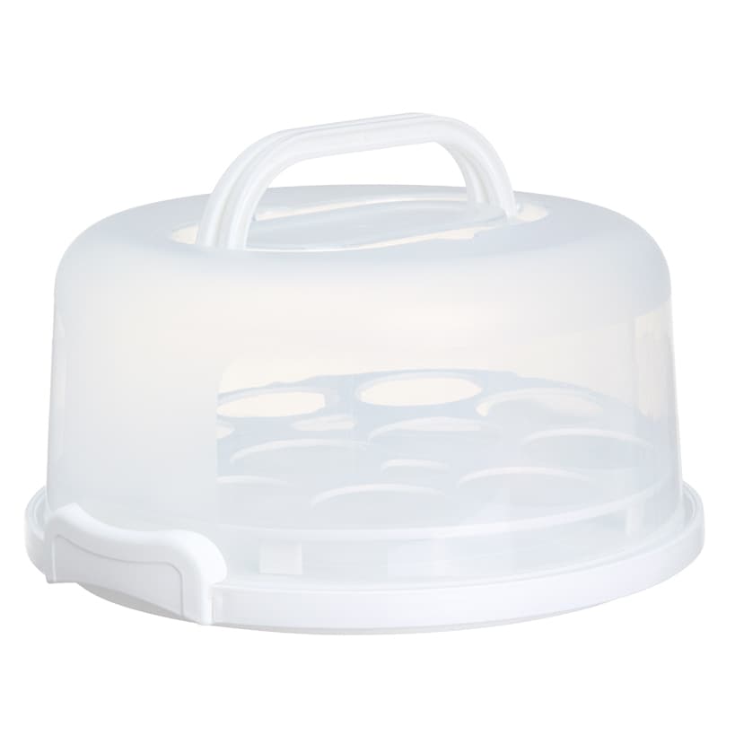 Round Cake or Cupcake Carrier with Travel Lid