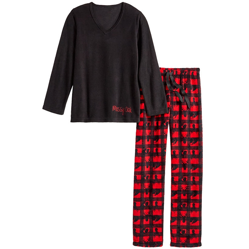 Mossy Oak Fleece Women's Pajama Set 2 Piece