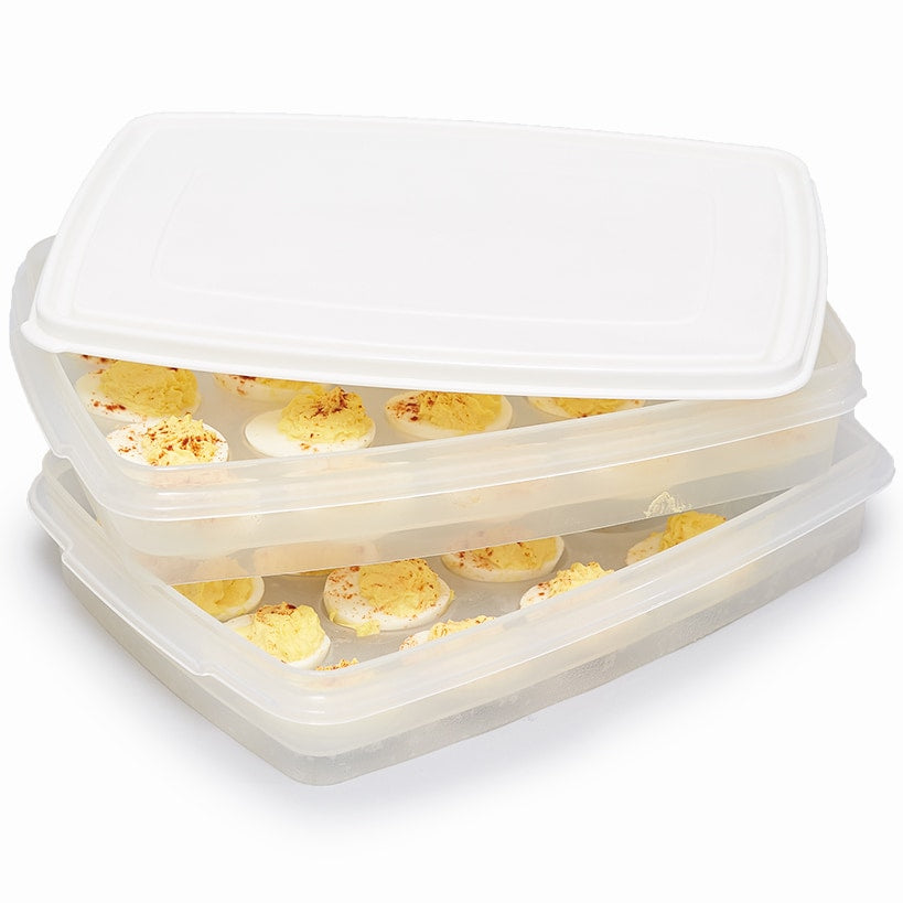 Food Storage Container for Deviled Eggs - 2-Tiers